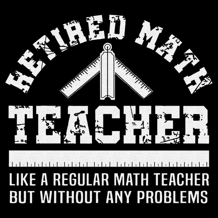 Retired Math Teacher Funny Retirement Gift Problems 16 in Basic Backpack