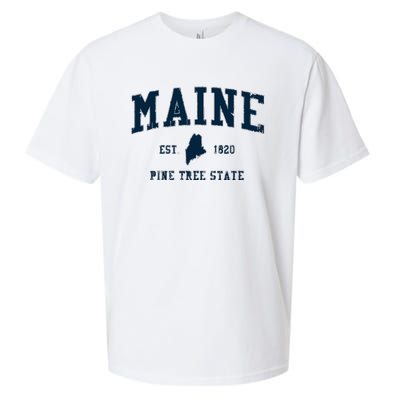 Retro Maine T Vintage State Sports Design Sueded Cloud Jersey T-Shirt