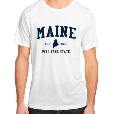 Retro Maine T Vintage State Sports Design Adult ChromaSoft Performance T-Shirt