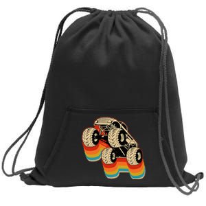 Retro Monster Truck Big Style Truck Sweatshirt Cinch Pack Bag