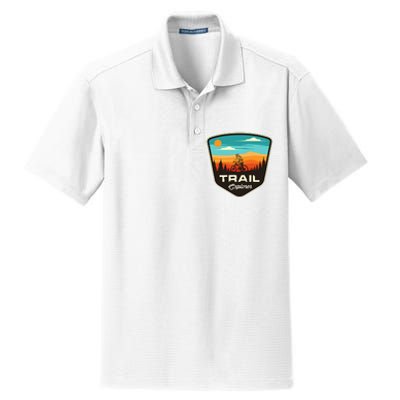 Retro Mtb Trail Mountain Bike Biking Cycling Enthusiast Idea Dry Zone Grid Polo