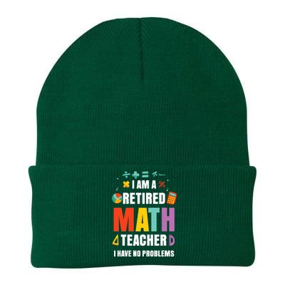 Retired Math Teacher Funny Retirement Quotes For  Wo Knit Cap Winter Beanie