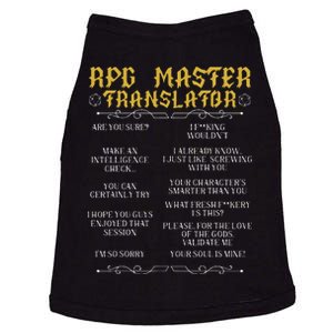 Rpg Master Translator D20 Tabletop Games Funny Rpg Gamer Doggie Tank