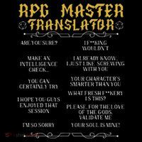Rpg Master Translator D20 Tabletop Games Funny Rpg Gamer Mousepad