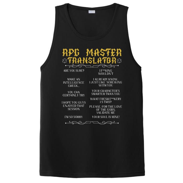 Rpg Master Translator D20 Tabletop Games Funny Rpg Gamer PosiCharge Competitor Tank