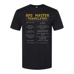 Rpg Master Translator D20 Tabletop Games Funny Rpg Gamer Softstyle CVC T-Shirt