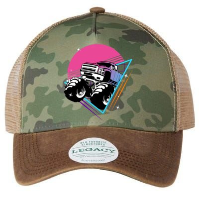 Retro Monster Truck Show Gift Vintage Monster Trucks Gift Legacy Tie Dye Trucker Hat