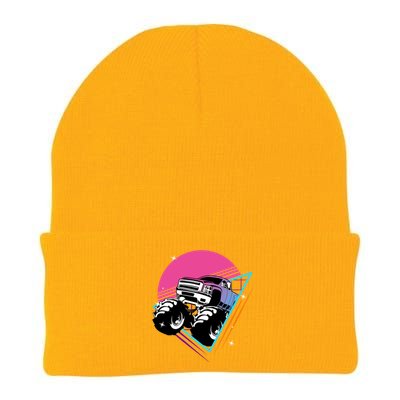 Retro Monster Truck Show Gift Vintage Monster Trucks Gift Knit Cap Winter Beanie