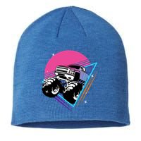 Retro Monster Truck Show Gift Vintage Monster Trucks Gift Sustainable Beanie