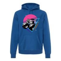 Retro Monster Truck Show Gift Vintage Monster Trucks Gift Premium Hoodie