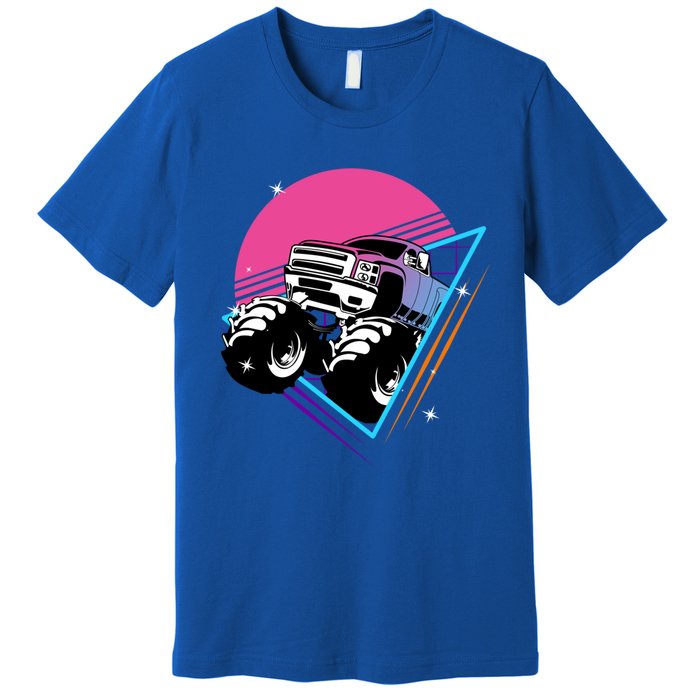 Retro Monster Truck Show Gift Vintage Monster Trucks Gift Premium T-Shirt