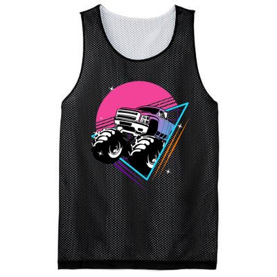 Retro Monster Truck Show Vintage Monster Trucks Mesh Reversible Basketball Jersey Tank