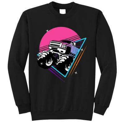 Retro Monster Truck Show Vintage Monster Trucks Tall Sweatshirt