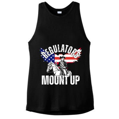 Regulators Mount Up 4th Of July Independence Day Ladies PosiCharge Tri-Blend Wicking Tank