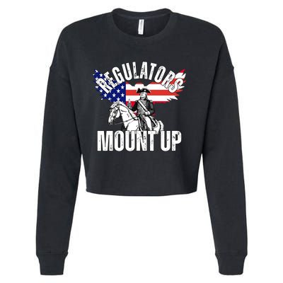 Regulators Mount Up 4th Of July Independence Day Cropped Pullover Crew