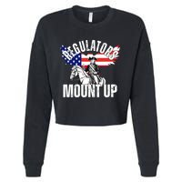 Regulators Mount Up 4th Of July Independence Day Cropped Pullover Crew