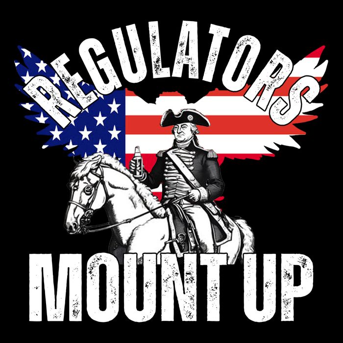 Regulators Mount Up 4th Of July Independence Day Cropped Pullover Crew
