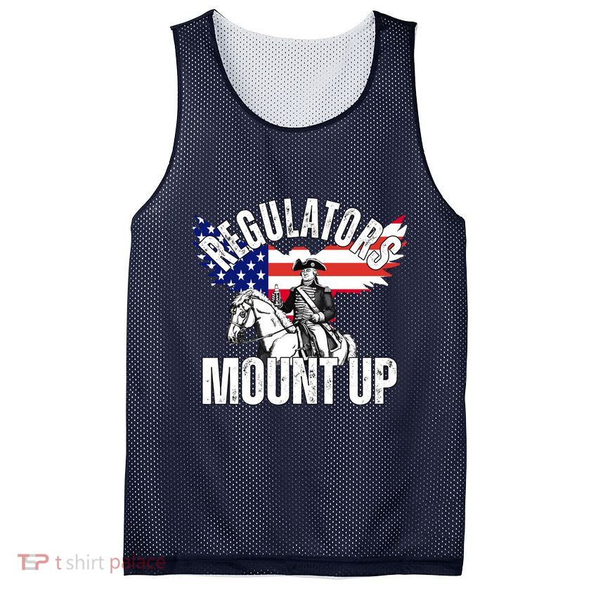 Regulators Mount Up 4th Of July Independence Day Mesh Reversible Basketball Jersey Tank