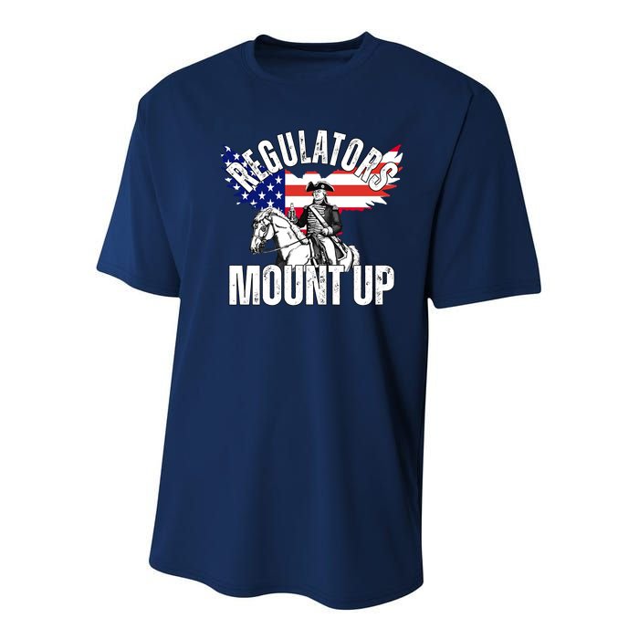 Regulators Mount Up 4th Of July Independence Day Youth Performance Sprint T-Shirt