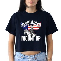 Regulators Mount Up 4th Of July Independence Day Crop Top