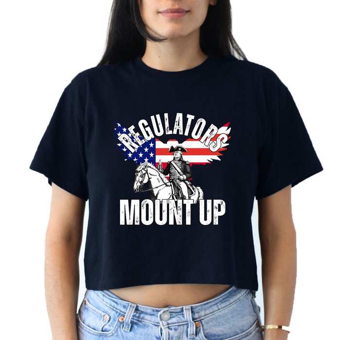 Regulators Mount Up 4th Of July Independence Day Crop Top
