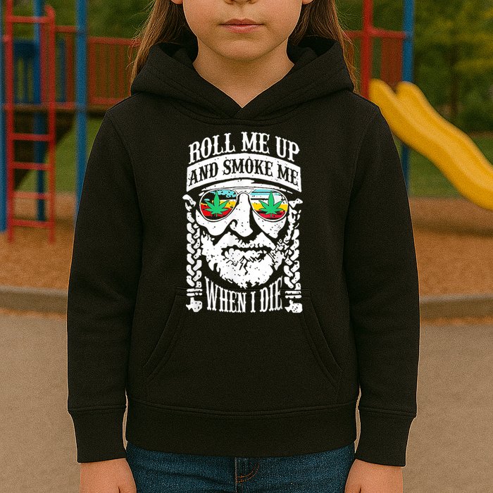 Roll Me Up And Smoke Me When I Die Kids Hoodie