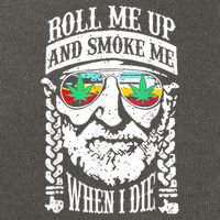 Roll Me Up And Smoke Me When I Die Cotton Canvas Backpack