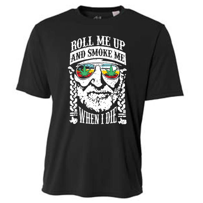 Roll Me Up And Smoke Me When I Die Cooling Performance Crew T-Shirt