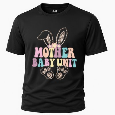 Retro Mother Unit Easter Leopard Bunny Postpartum Nurse Meaningful Gift Performance Shirt