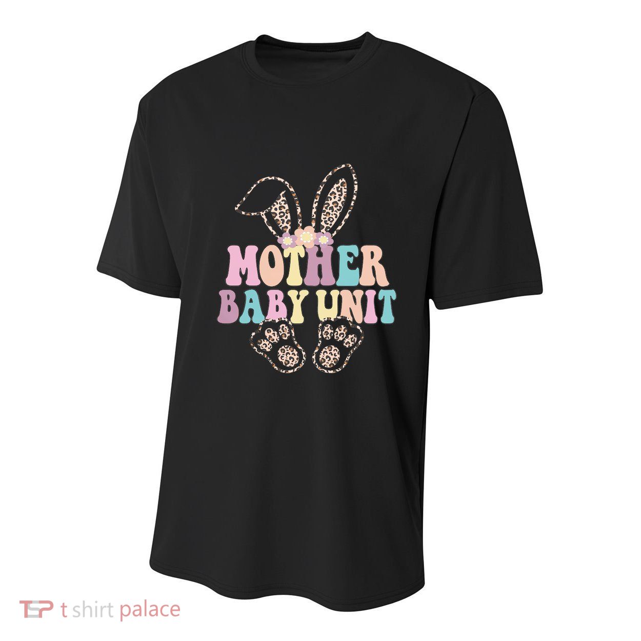 Retro Mother Unit Easter Leopard Bunny Postpartum Nurse Meaningful Gift Youth Performance Sprint T-Shirt
