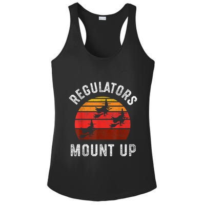 Regulators Mount Up Funny Halloween Witch Ladies PosiCharge Competitor Racerback Tank