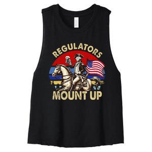 Regulators Mount Up 4th Of July Women's Racerback Cropped Tank