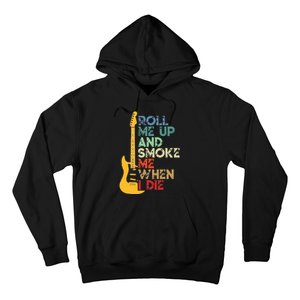 Roll Me Up And Smoke Me When I Die Guitar Hoodie