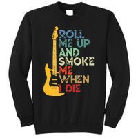 Roll Me Up And Smoke Me When I Die Guitar Sweatshirt