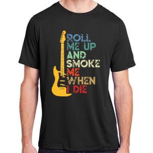 Roll Me Up And Smoke Me When I Die Guitar Adult ChromaSoft Performance T-Shirt