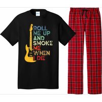 Roll Me Up And Smoke Me When I Die Guitar Pajama Set