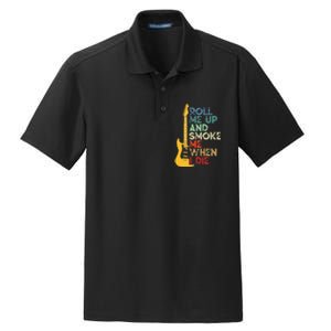 Roll Me Up And Smoke Me When I Die Guitar Dry Zone Grid Polo