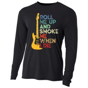 Roll Me Up And Smoke Me When I Die Guitar Cooling Performance Long Sleeve Crew