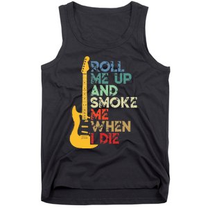 Roll Me Up And Smoke Me When I Die Guitar Tank Top