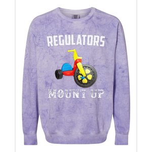 Regulators Mount Up Funny Hip Hop Rap Colorblast Crewneck Sweatshirt