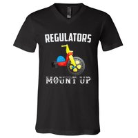 Regulators Mount Up Funny Hip Hop Rap V-Neck T-Shirt