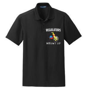 Regulators Mount Up Funny Hip Hop Rap Dry Zone Grid Polo