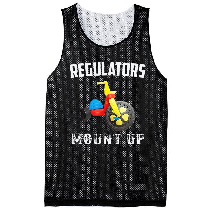 Regulators Mount Up Funny Hip Hop Rap Mesh Reversible Basketball Jersey Tank