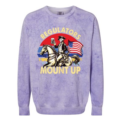 Regulators Mount Up 4th Of July Independence Day Colorblast Crewneck Sweatshirt