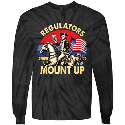 Regulators Mount Up 4th Of July Independence Day Tie-Dye Long Sleeve Shirt