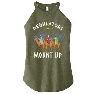 Regulators Mount Up Funny Holiday Christmas Wise Xmas Women's Perfect Tri Rocker Tank