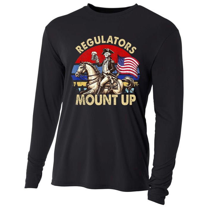 Regulators Mount Up 4th Of July Independence Cooling Performance Long Sleeve Crew