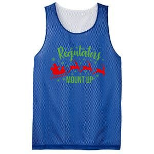 Regulators Mount Up Christmas Reindeer Santa Xmas Holidays Great Gift Mesh Reversible Basketball Jersey Tank