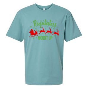 Regulators Mount Up Christmas Reindeer Santa Xmas Holidays Great Gift Sueded Cloud Jersey T-Shirt