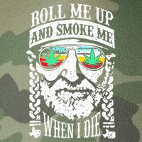 Roll Me Up And Smoke Me When I Die Legacy Tie Dye Trucker Hat